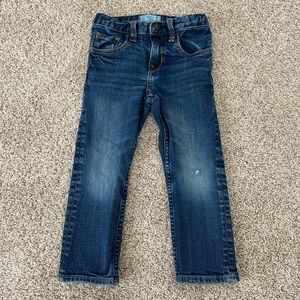 Baby Gap Toddler Boys Dark Blue Denim Skinny Jeans Pants Size 2 Years